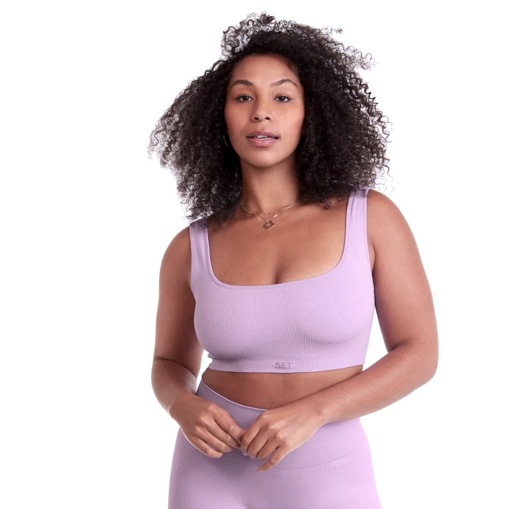 SET ACTIVE box cut bra in color Spring size S